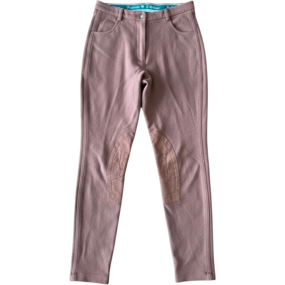 Private Edition Silver Women Equestrian Riding Breeches Brown Size 30 L 28 Waist - Picture 1 of 11